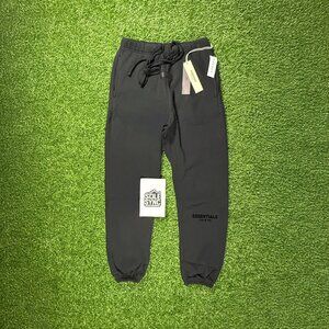 Fear Of God Essentials Sweatpants Stretch Limo Black Medium SS22